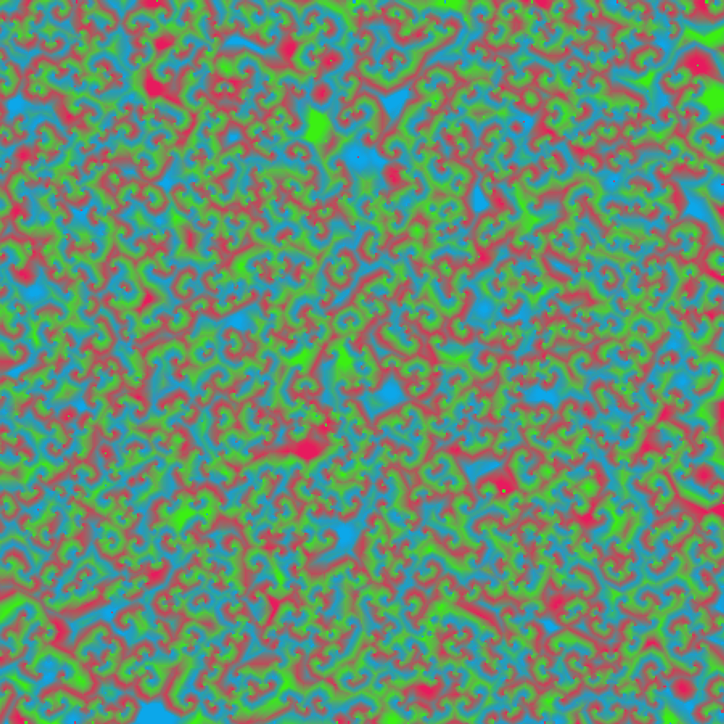 Still image of a cyclic cellular automata